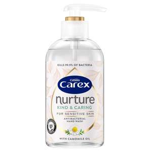 Carex Nurture Kind & Caring Antibacterial Hand Wash with Camomile Oil 335ml - 15p instore @ Sainsbury's, Bedfordshire