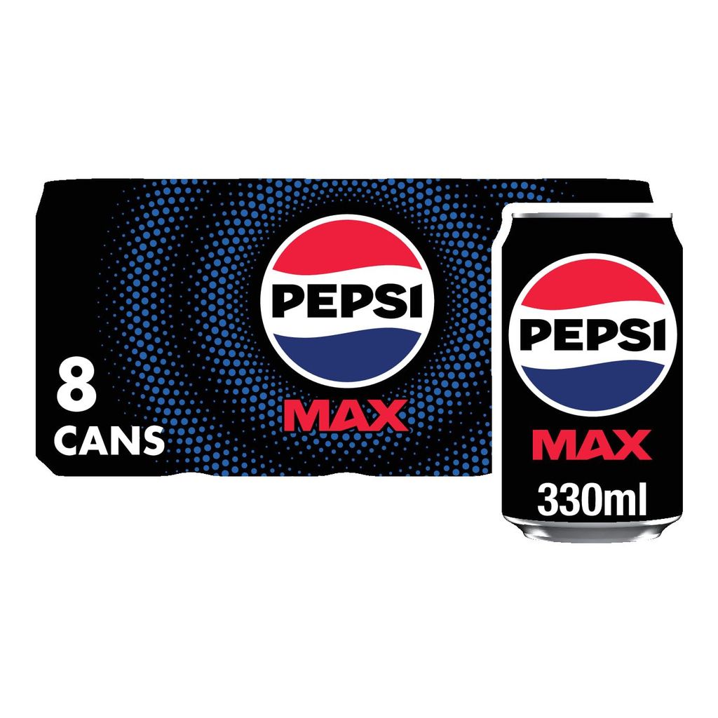 Pepsi Max Cans 8 x 330ml with voucher