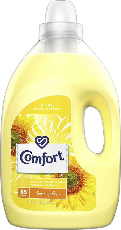 Comfort Sunshine Fabric Conditioner 85 Wash 3L - £4 / £3.60 with Subscribe & Save at Amazon