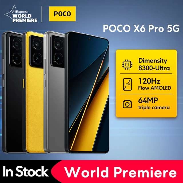 POCO X6 PRO 5G Global Version 12gb/512gb Sold by POCO Phone Store