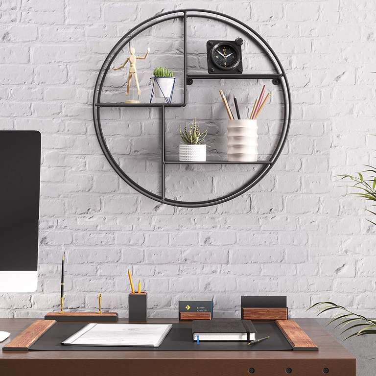 Round Metal Wall Shelf £15.99 delivered , using code @ Songmics