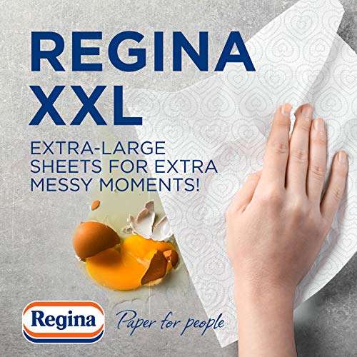 Regina XXL Kitchen Roll 8 Rolls 600 Extra Large Sheets 