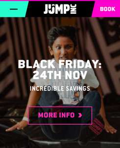 Jump.inc Black Friday deals e.g. Annual Pass £130, 1hr Takeover £450