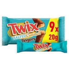 Twix Chocolate/White Chocolate/Salted Caramel 9 x20g Clubcard Price