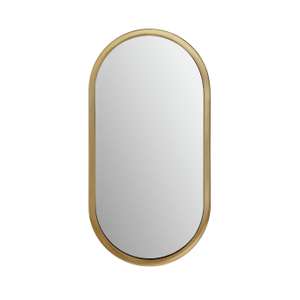 Habitat Metal Pill Mirror - Gold £7.50 click and collect at Argos