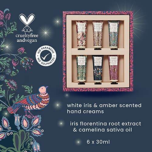William Morris At Home Dove & Rose White Iris & Amber Hand Cream Care Gift Set 6 x 30ml £9.55 @ Amazon