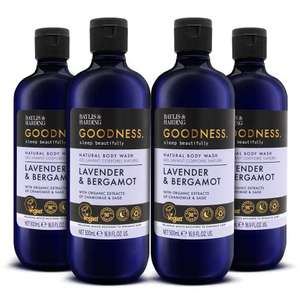 8x Baylis & Harding Goodness Sleep Lavender & Bergamot Sleep Natural Body Wash 500ml, Pack of 4 - Vegan £40 Delivered @ Morrisons/ Amazon