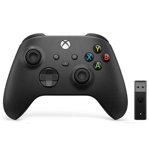 XBOX WIRELESS CONTROLLER + WIRELESS ADAPTER FOR WINDOWS – CARBON BLACK XBOX SERIES X/S £47.49 with code @ Monster Shop
