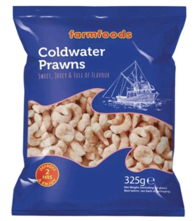 Coldwater Prawns (frozen) - 325g = 99p @ Farmfoods [Ipswich]