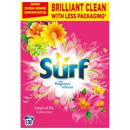 Surf Powder Tropical Lily & Ylang Ylang, 130 Washes 5.56kg X 3 boxes £26.97 using code @ Bother