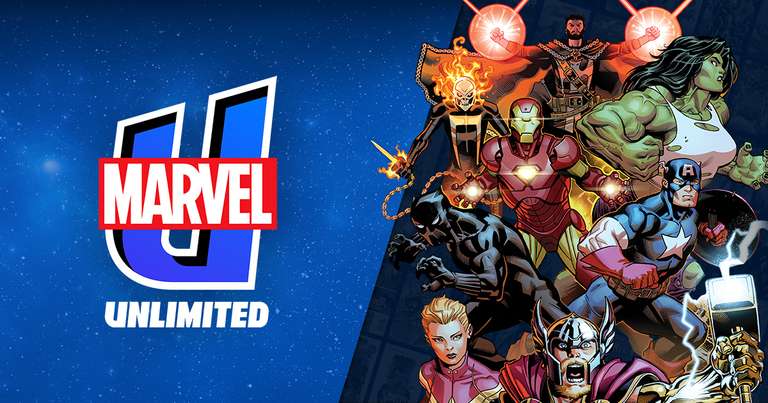Marvel Unlimited 1 year comics subscription for $55 / £46 with code @ Marvel