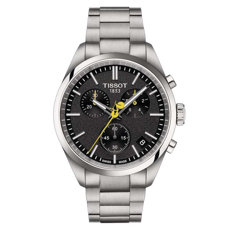 Tissot PR100 Tour De France Men's Stainless Steel & Interchangeable Bi-Material Strap Watch