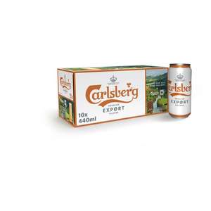 Carlsberg Export Lager Beer - 10x440ml - 3 for £23