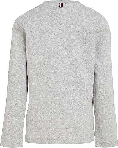 Tommy Hilfiger Boy\'s Basic Cn Knit L/S T-Shirt - Grey | hotukdeals