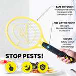 2 pack - ZAP IT! Bug Zapper Twin Pack - USB Rechargeable Mosquito, Fly Killer and Bug Zapper Racket @ I-Innovate / FBA