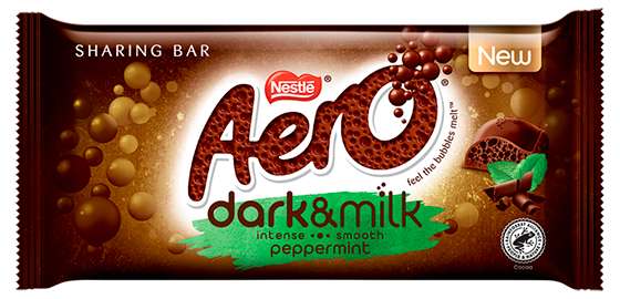 Aero Dark & Milk Peppermint Bar 90g 49p @ B&M Perth