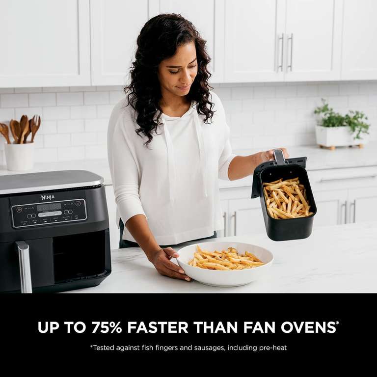 Ninja Foodi FlexDrawer Air Fryer, Dual Zone with Removable Divider, Large  10.4L Drawer, 7-in-1, Air-Fryer Uses No Oil, Air Fry, Roast, Bake, Max  Crisp, Non-Stic… in 2023