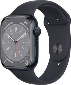 Apple Watch Series 8 GPS + Cellular, 45mm Aluminium Case (Midnight / Starlight / Product Red / Silver)