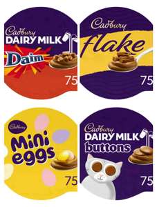 Cadbury Dairy Milk Buttons/Flake/Mini Eggs/Daim Chocolate Dessert 75g Nectar Price