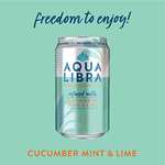 Aqua Libra Sparkling Water - Refreshing Cucumber, Mint and Lime 330ml x 24 cans - £11.23 S&S + 20% Voucher applied @ Checkout