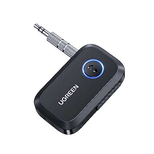 UGREEN Car Bluetooth 5.3 AUX Adapter - 15hr playtime - £11.24 - Sold by UGREEN GROUP / Fulfilled By Amazon