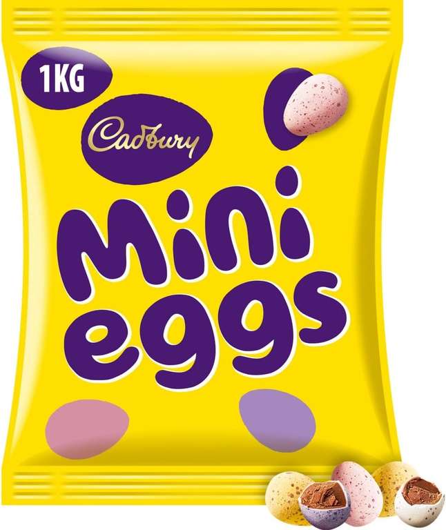 Cadbury Chocolate Mini Eggs Giant Sharing Bag 1kg