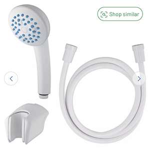 Argos Home Shower Head and Kit - White 1 year guarantee £6 free click and collect Argos