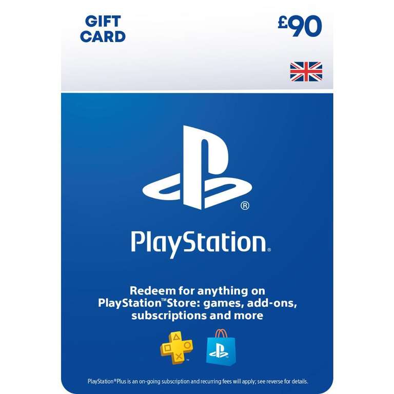 £90 PlayStation Store Gift Card - (Digital Download - PS4 / PS5) for £74.85 @ Shopto