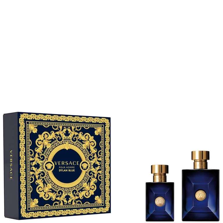Versace Pour Homme Dylan Blue Gift Set (Eau De Toilette 100ml + Eau De Toilette 30ml) With Code