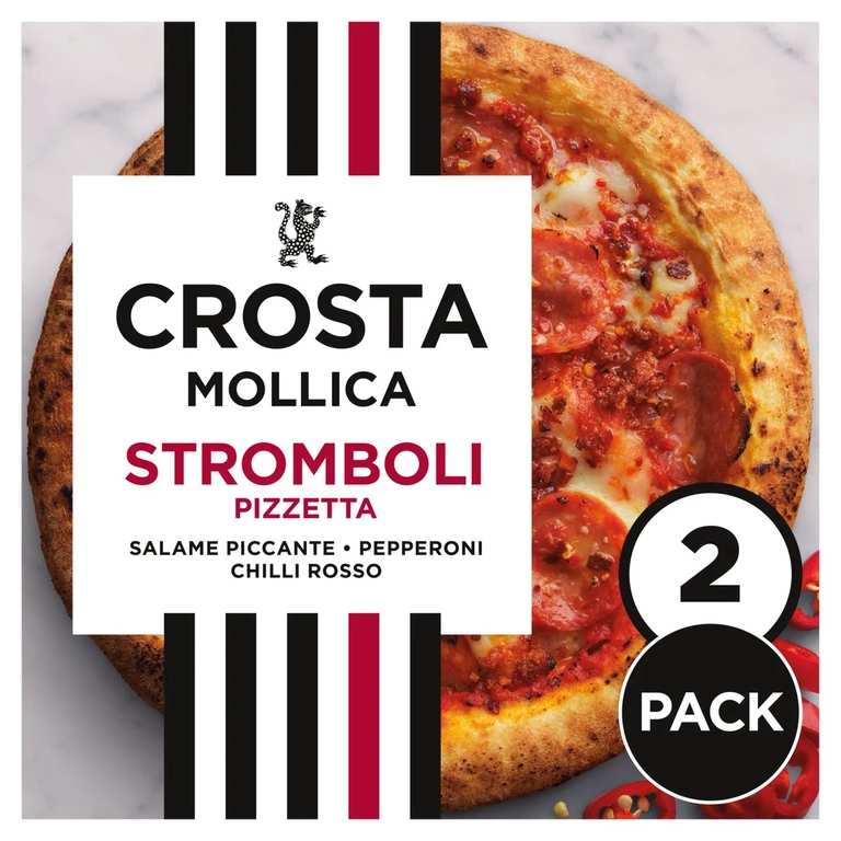 Crosta & Mollica 2 Pack Stromboli / Margherita Sourdough Pizzetta 2 x 218g