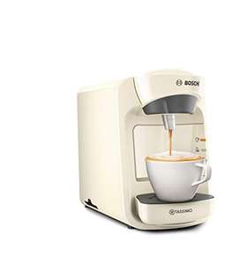 Tassimo by Bosch Suny 'Special Edition' TAS3107GB Coffee Machine,1300 Watt, 0.8 Litre - Cream or Black £29.99 @ Amazon