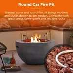 Magna Round Gas Fire Pit - £299.99 @ Tower