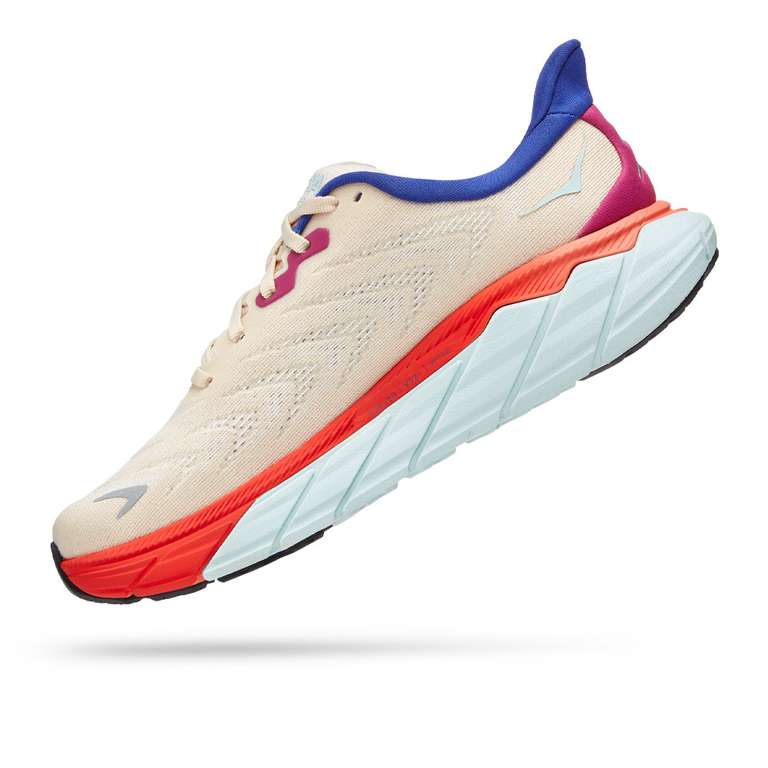 Hoka Arahi 6 running shoes in shortbread/fiesta £74.99 + £4.99 delivery @ SportsShoes