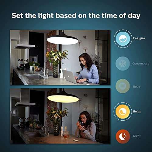 Philips Hue Smart Wireless Dimmer Switch V2 (Installation-Free, Exclusive for Philips Hue Lights) For Indoor Home Lighting, Livingroom..etc