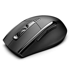 TECKNET 3 Modes Bluetooth Mouse 2.4G Wireless Portable Optical Mouse with  USB Nano Receiver