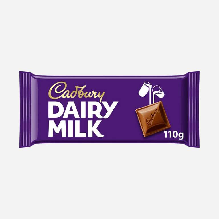 Cadbury Dairy Milk Bar 110g (Min £30 spend)