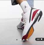 Jordan Max Aura 5 trainers in white and gym red - 25% off with code