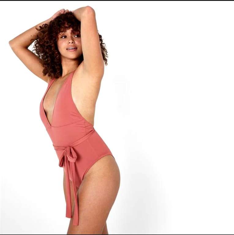 Firetrap Multiway Womens Swimsuit in Terracotta with code