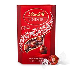 Lindt LINDOR Milk Chocolate or Mixed Assortment Truffles Box - 337g £6.50 (£6.18/£5.58) with subscribe and save @ Amazon