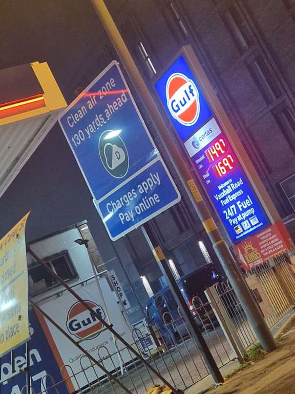 Petrol Unleaded £1.497 /Diesel £1.697 @ Gulf, Nechells, Birmingham