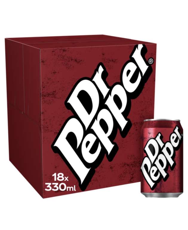 Dr Pepper 18X330ml - £1.88 @ Tesco Bridlington