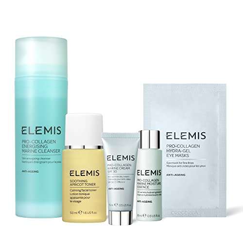 5 Piece ELEMIS Soothe & Hydrate Collection Pro-Collagen Collection to Cleanse, Smooth and Hydrate Luxury Skincare Gift Set - £39.99 @ Amazon