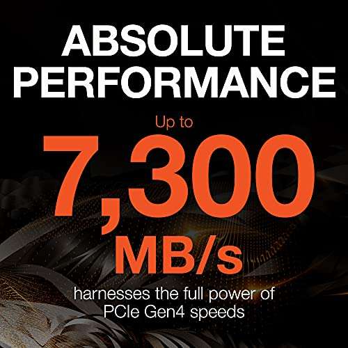 4TB - Seagate FireCuda 530 PCIe Gen 4 x4 NVMe SSD - 7300MB/s, 3D TLC, 4GB Dram Cache, 5100 TBW (PS5 Compatible)
