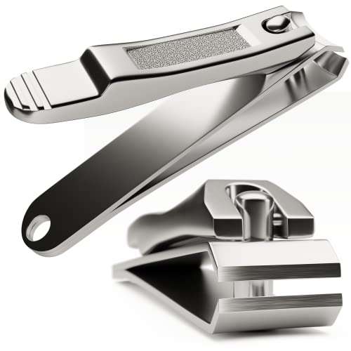 Nail Clippers Fingernail & Toenail Clippers in Stainless Steel Alloy - £1.99 (Prime Members) @ sold by Eclat Skincare dispatched by Amazon