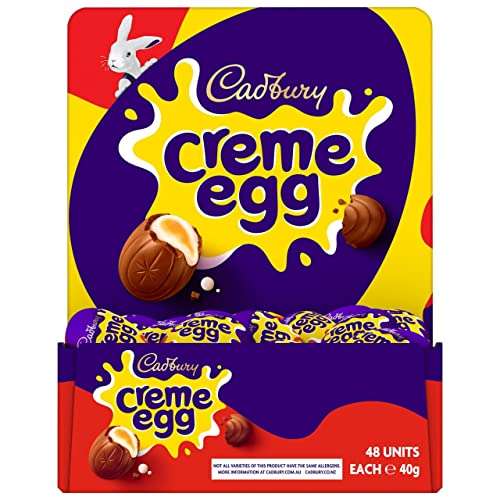Cadbury Easter Creme Egg (Pack of 48) Milk Chocolate Filled With Creamy Filling £19.59 (5% £18.61 / 15% £16.65 S&S)