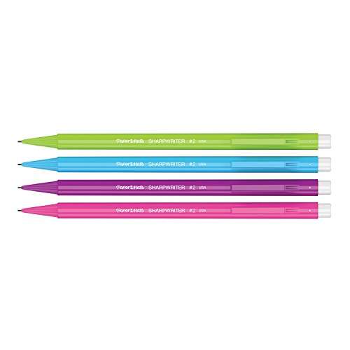 Paper Mate Non-Stop Mechanical Pencil | 0.7mm with Shock-Absorbing Tip | HB 2 | Assorted Colours | 10 Count £3 / £2.85 Sub & Save @ Amazon