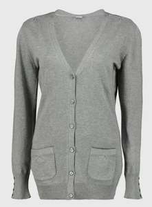 Kids Grey/Black Longer Line Cardigan (Casual or School Uniform) - £4 @ TU Clothing