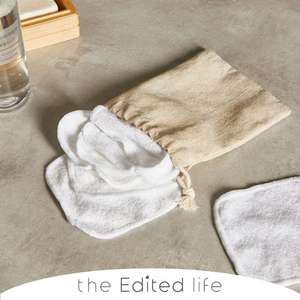 Bamboo Blend Pack of 7 Face Cloths with a White Cotton Bag free C&C only - Limited Stock