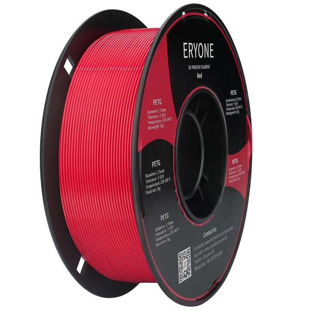Eryone PETG 3D Printer Filament (£10.07/kg for orders of 10kg) or PLA £13.76/kg (£11.19/kg >10kg) £11.94 @ Aliexpress ERYONE Official Store