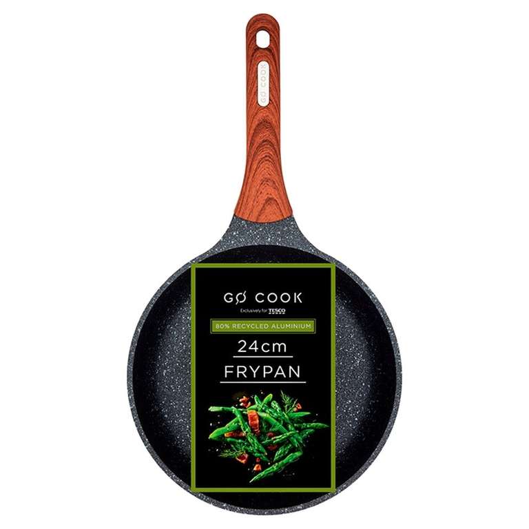 Go Cook 80% Recycled 24Cm Frypan Clubcard Price
